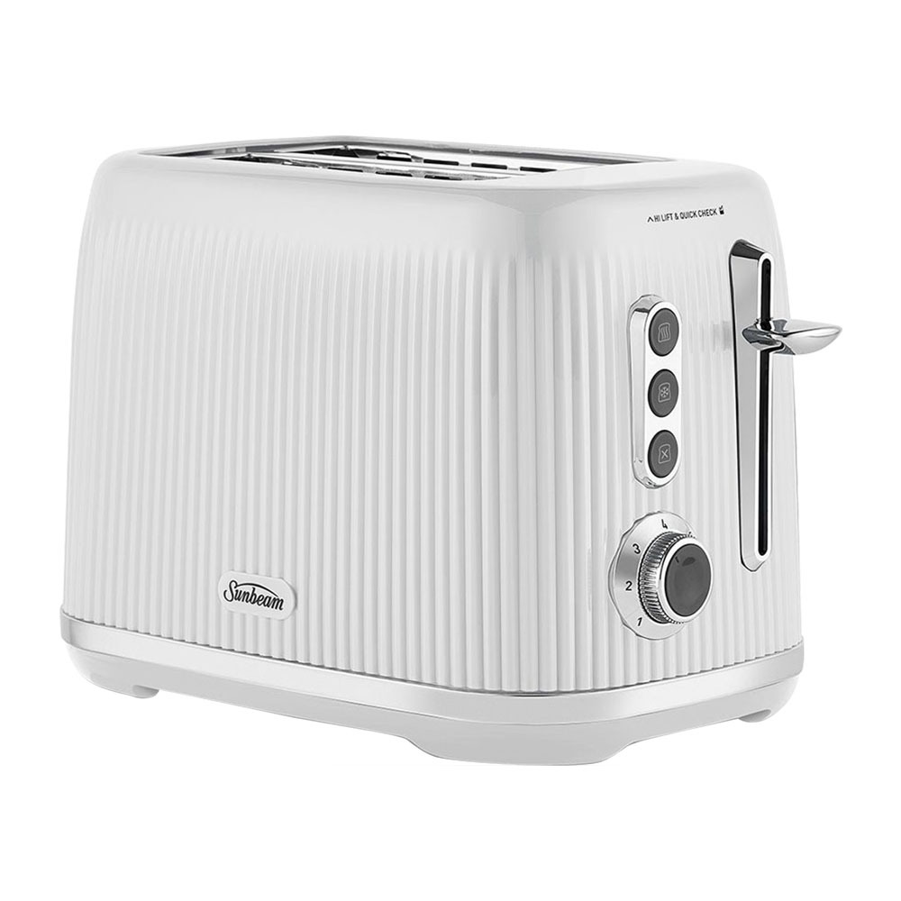 SUNBEAM 2-Slice Toaster with Retractable Cord - White TSSBRT2SLW-033
