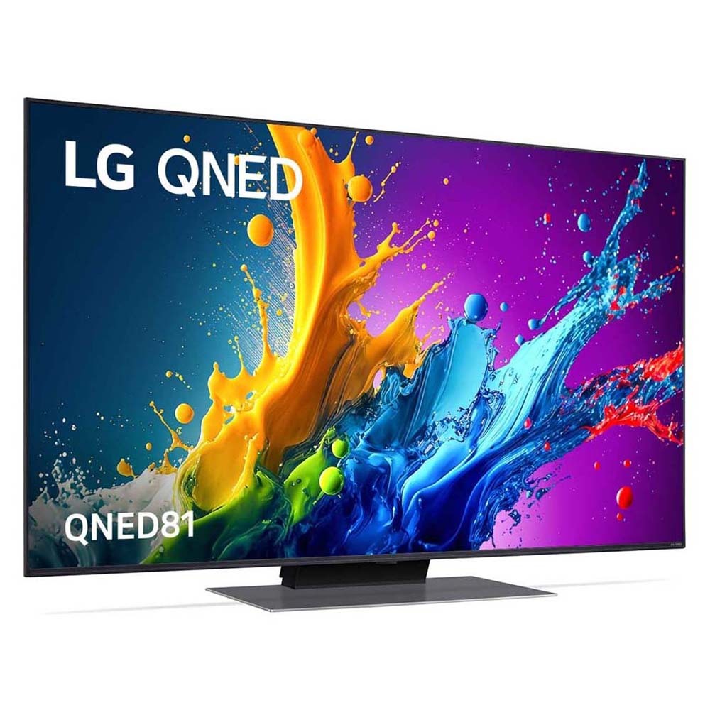 LG 43QNED81TSA 43 Inch QNED81 4K Smart TV, Front right view