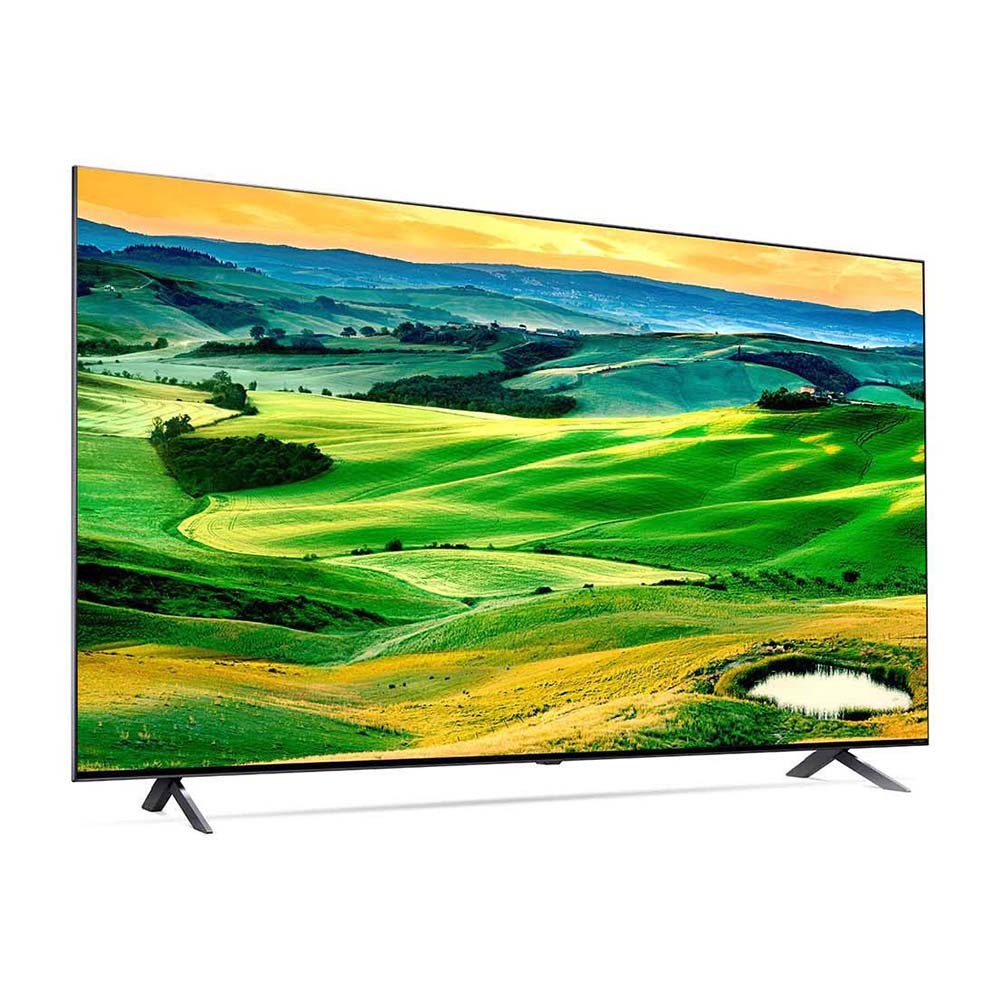 LG 75QNED80SQA QNED80 75 Inch 4K Smart QNED TV, Front right view