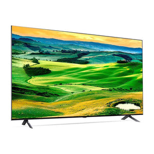 LG 75QNED80SQA QNED80 75 Inch 4K Smart QNED TV, Front right view