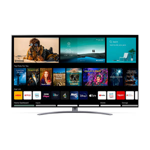 LG 75QNED91TPA 75 Inch QNED Mini LED 4K Smart TV, Front view 2