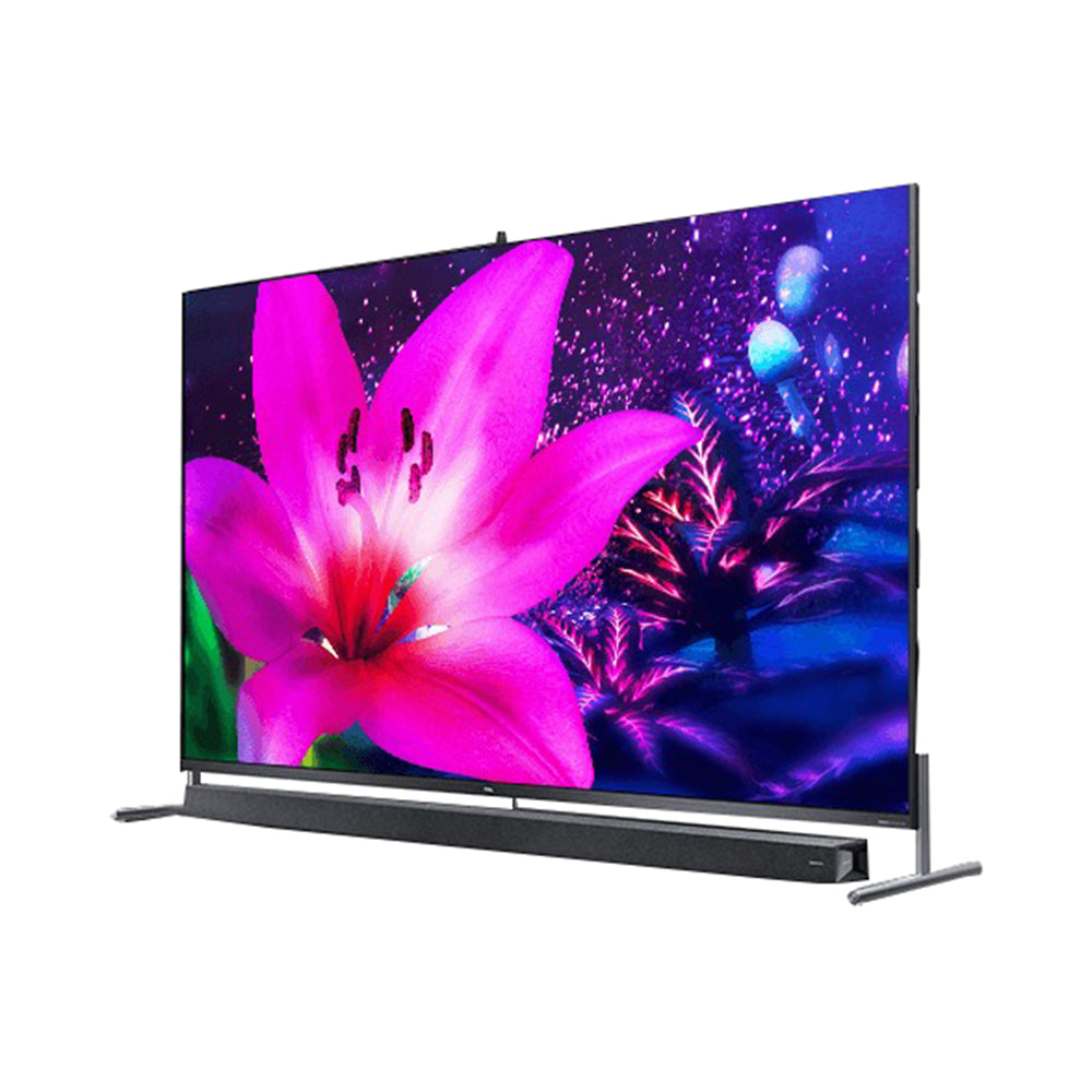 TCL 75X915 75 Inch 8K QLED Android TV, Front left view