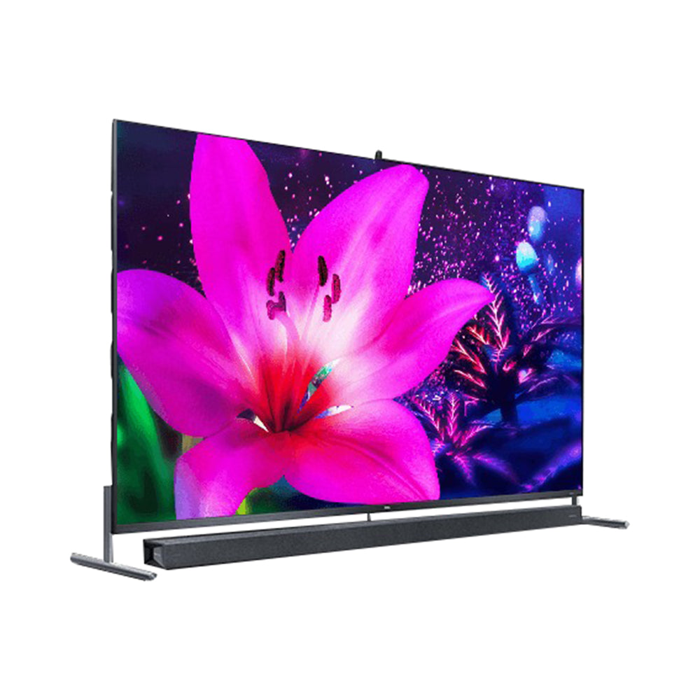 TCL 75X915 75 Inch 8K QLED Android TV, Front right view