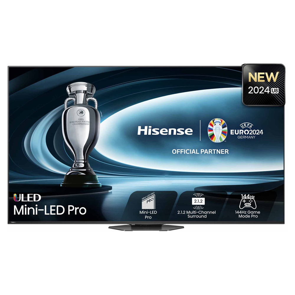 Hisense 85U8NAU 85 Inch ULED Mini-LED Pro Series U8KAU, Front view