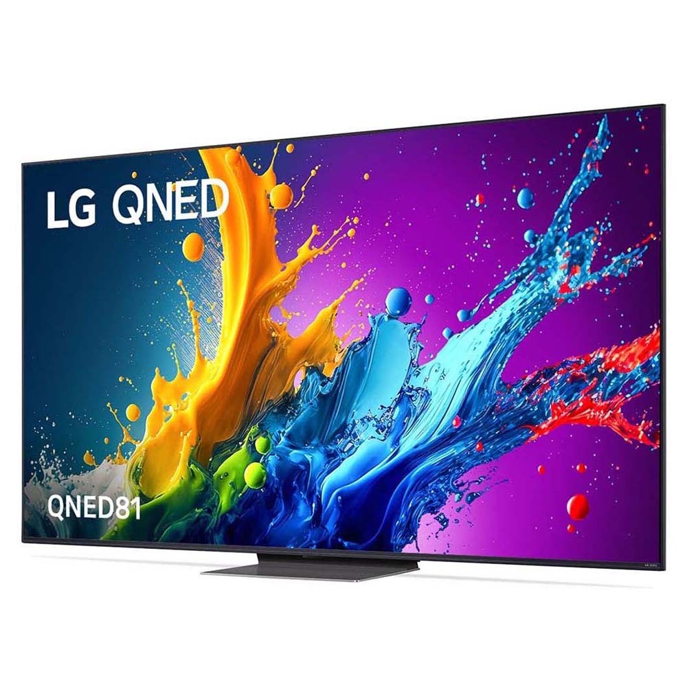 LG 86QNED81TSA 86 Inch QNED81 4K Smart TV, Front left view