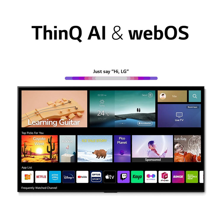 LG 86QNED91SQA 86 Inch QNED 91 Series MiniLED Smart TV, Thinq AI & webOS feature