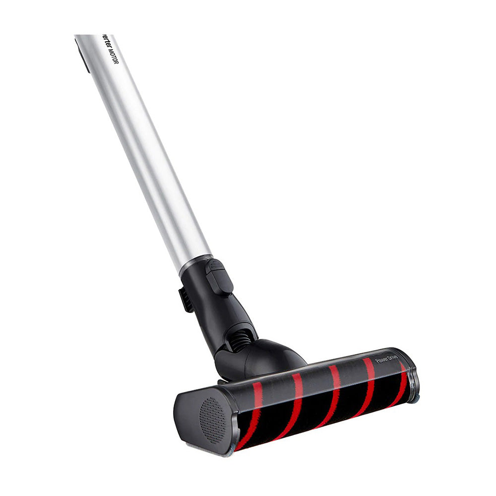 LG A9KCORE Kompressor Core Silver Cordless Handstick Vacuum Cleaner, Suction head right  view