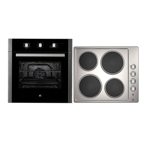 Arc ACPE2 60cm Electric Oven & Electric Cooktop Pack, Front and top view