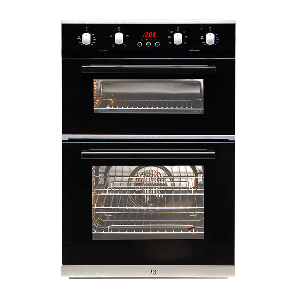 Arc AR2S 60cm Electric Built-In Double Oven, Front view