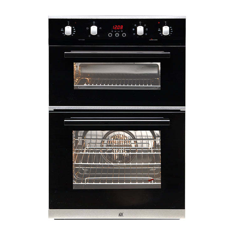 Arc AR2S 60cm Electric Built-In Double Oven, Front view