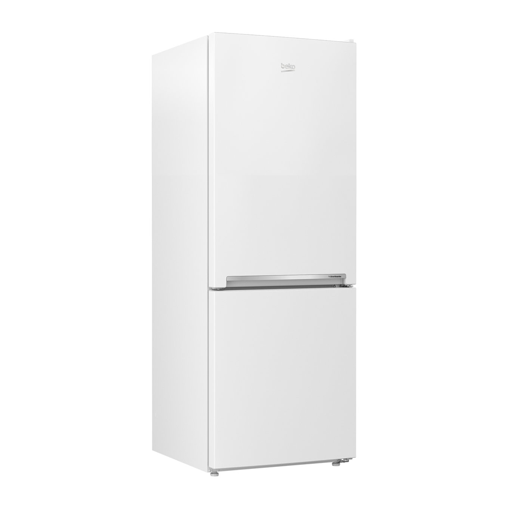 Beko 335L Bottom Mount Fridge White BBM335W, Front right view 