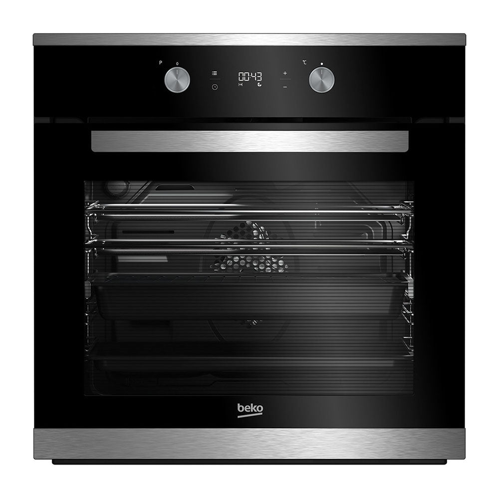 Beko BBO60S1MB 60cm Built-in Electric Oven, Front view