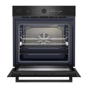 Beko Aeroperfect 60cm Electric Built-In Oven BBO6852SDX, Front view with door open