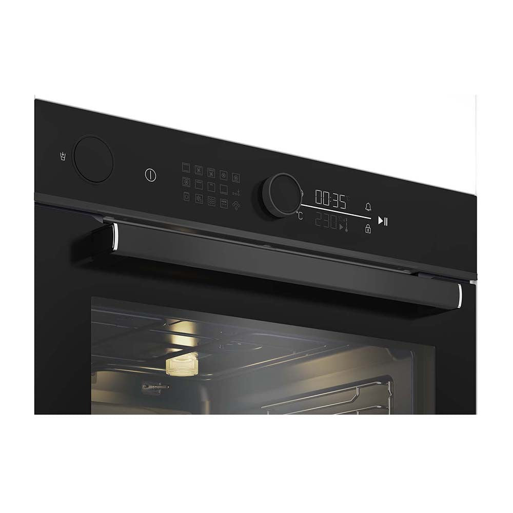 Beko Aeroperfect 60cm Electric Built-In Oven BBO6852SDX, Front right view