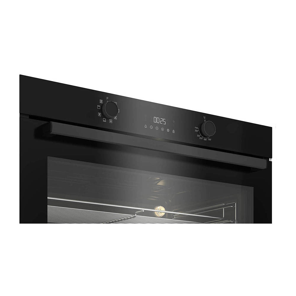 Beko 127L 90cm Electric Built-In Oven BBO91271MDX, Front right view