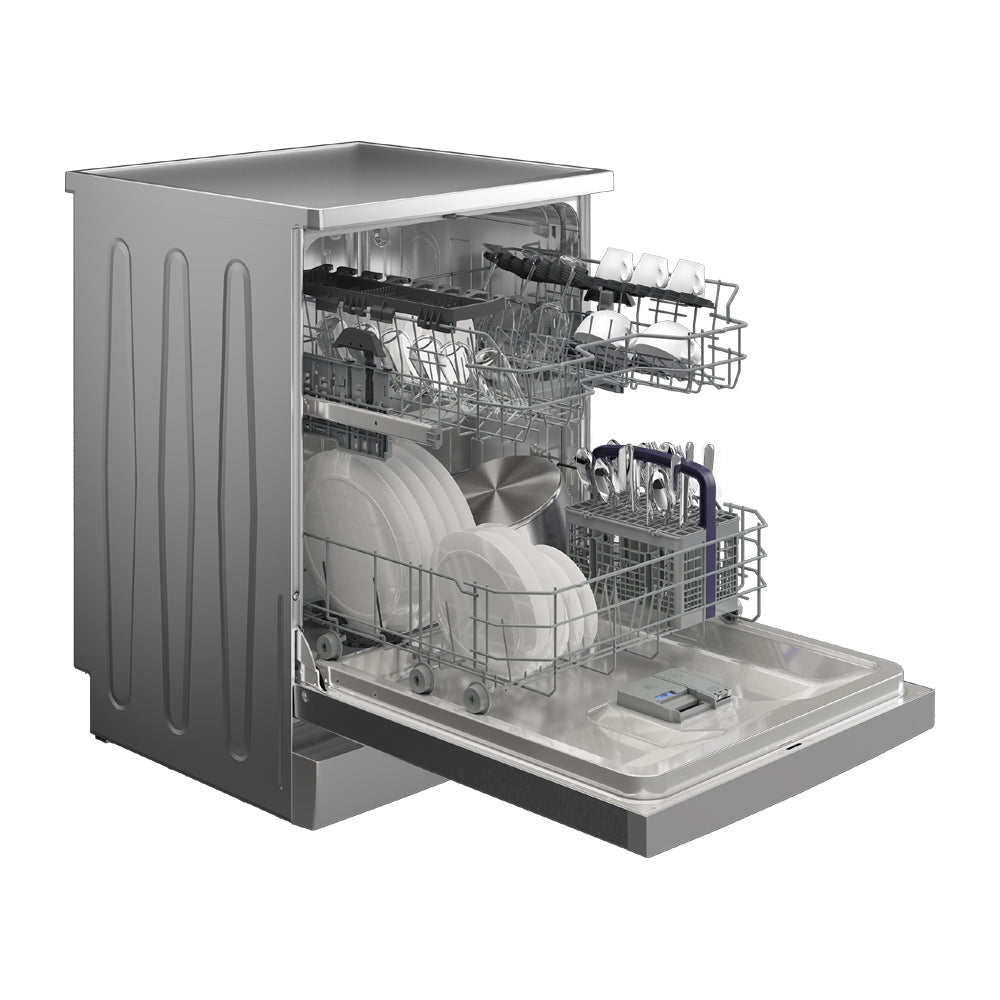 Beko BDFB1410X Freestanding 14 Place Setting Dishwasher with Intense Hygiene