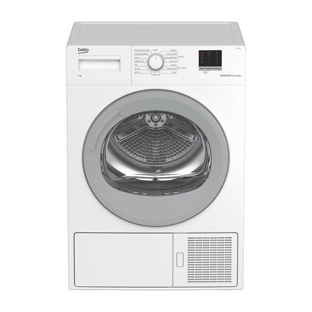 Beko 7kg Heat Pump Dryer BDP700W, Front view