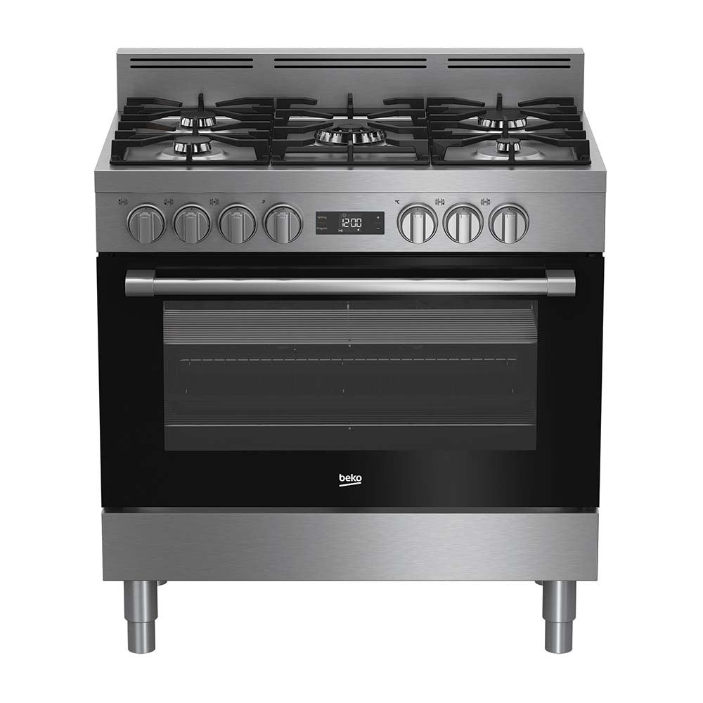 Beko 90cm Freestanding Oven BFC916GMX1, Front view