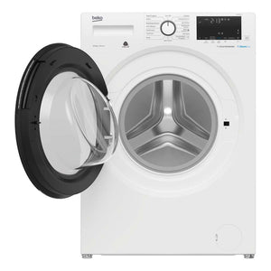 Beko 8.5kg Front Load Washing Machine BFL8510W, Front view with door open