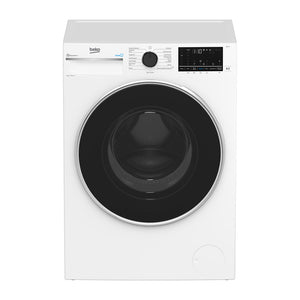 Beko 8kg Front Load Washing Machine with Steam BFLB8020W, Front view