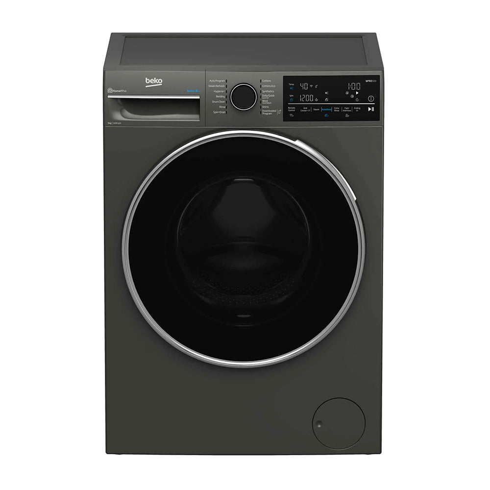 Beko 9kg Front Load Washing Machine BFLB904ADG, Front view