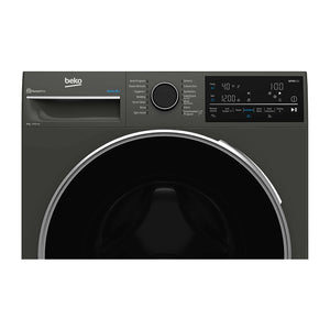 Beko 9kg Front Load Washing Machine BFLB904ADG, Panel perspective view