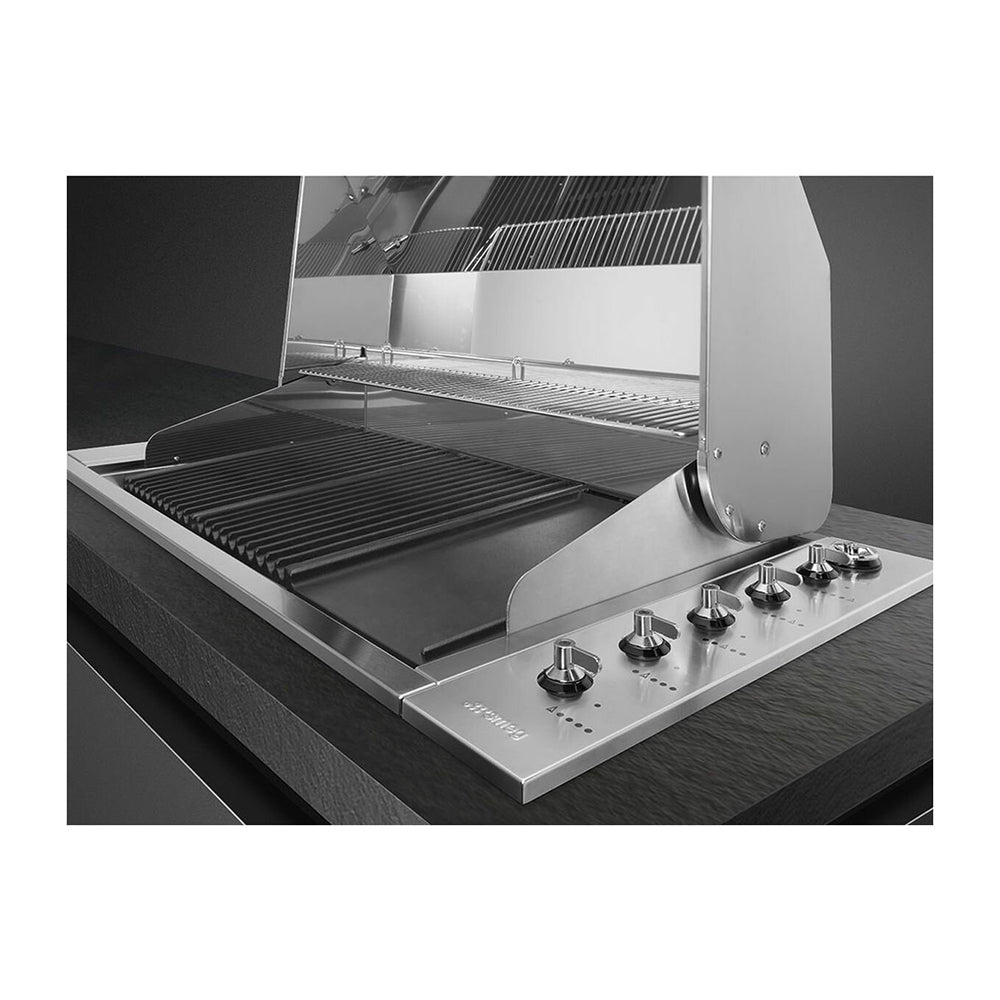 Smeg BQI1205HAU Stainless Steel Built-In Barbecue, Image 5