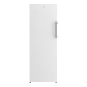 Beko 290L Frost Free Upright Freezer White BVF290W, Front view 