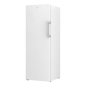 Beko 290L Frost Free Upright Freezer White BVF290W, Front left view