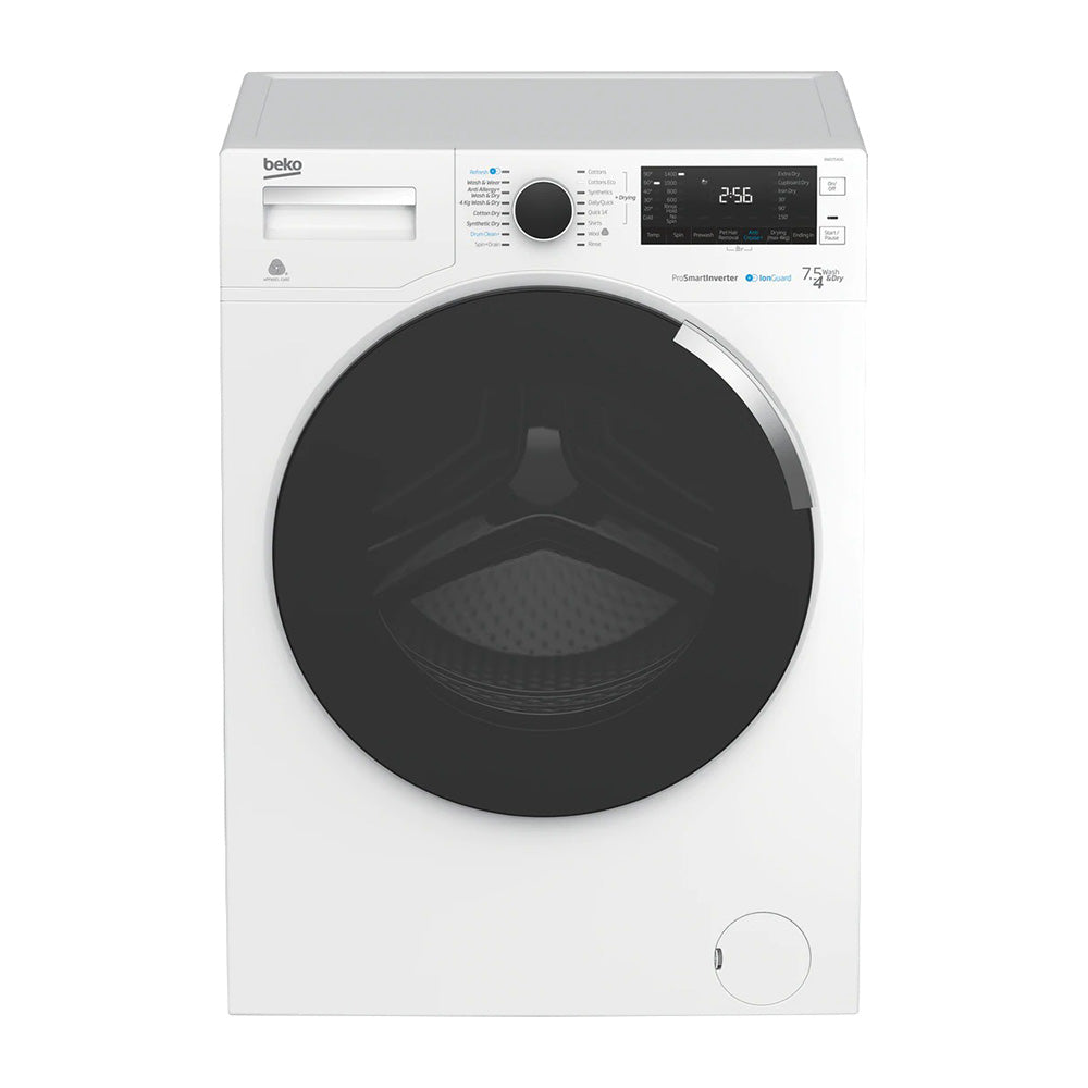 Beko 7.5kg/4kg Washer Dryer Combo - BWD7541IG, Front view