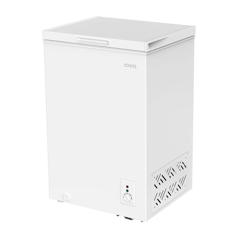 CHiQ 99L Hybrid Chest Freezer CCF099DW, Front left view