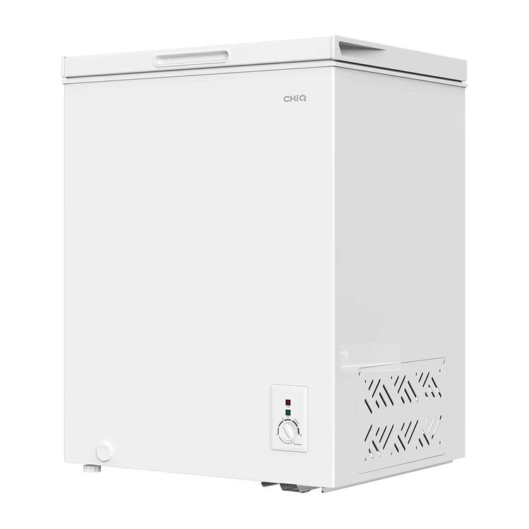 CHiQ CCF142DW 142L Hybrid Chest Freezer White, Front left view