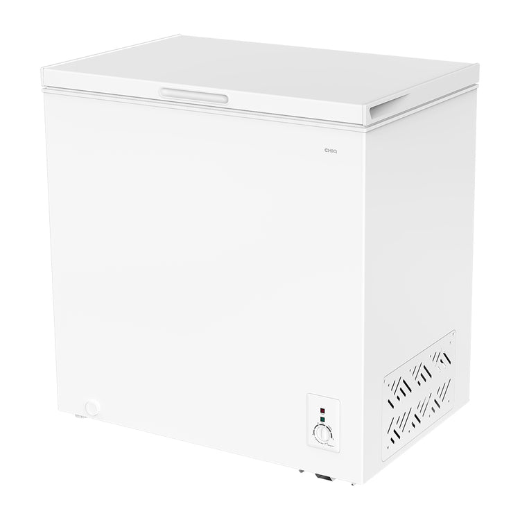 CHiQ CCF199DW 199L Hybrid Chest Freezer White, Front left view