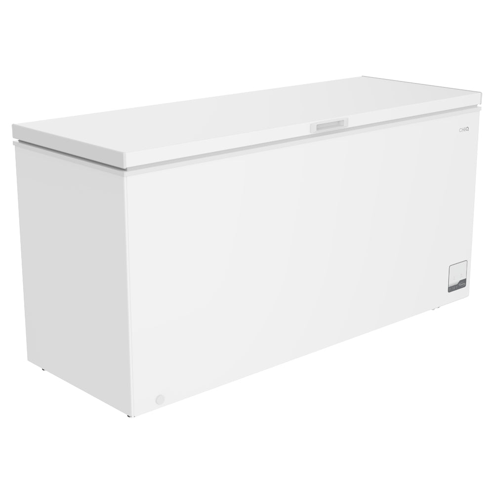 CHiQ CCF700WE 700L Hybrid Chest Freezer, Front top right view