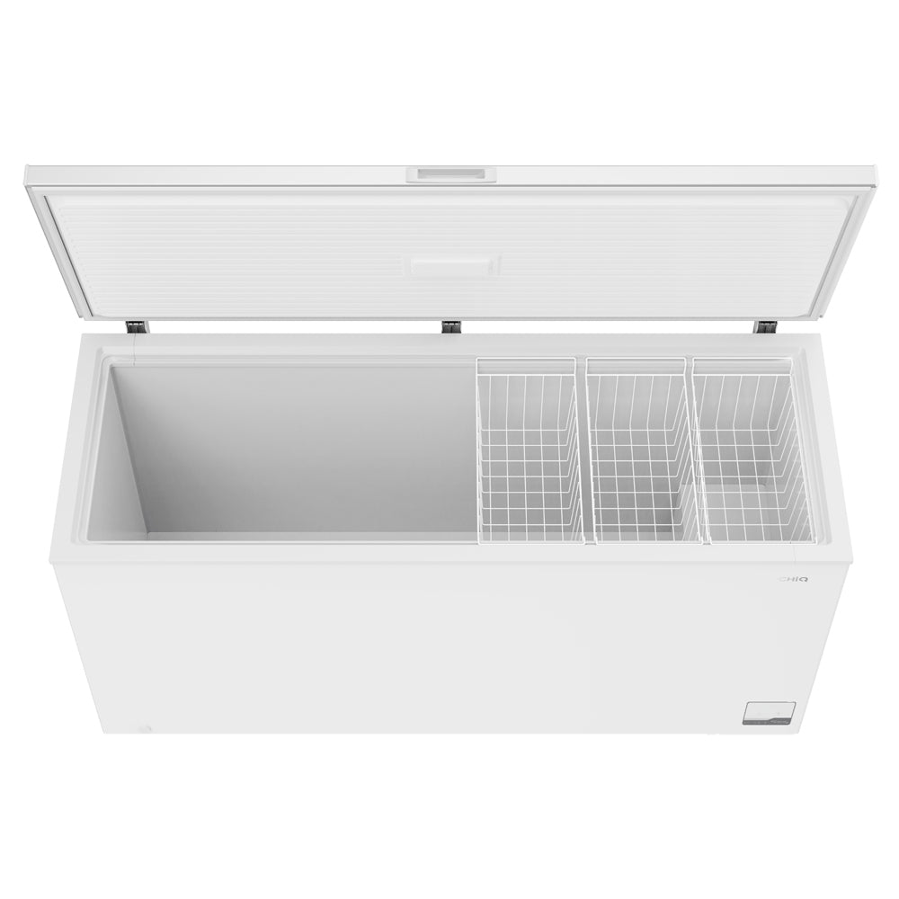 CHiQ CCF700WE 700L Hybrid Chest Freezer, Top view with door open