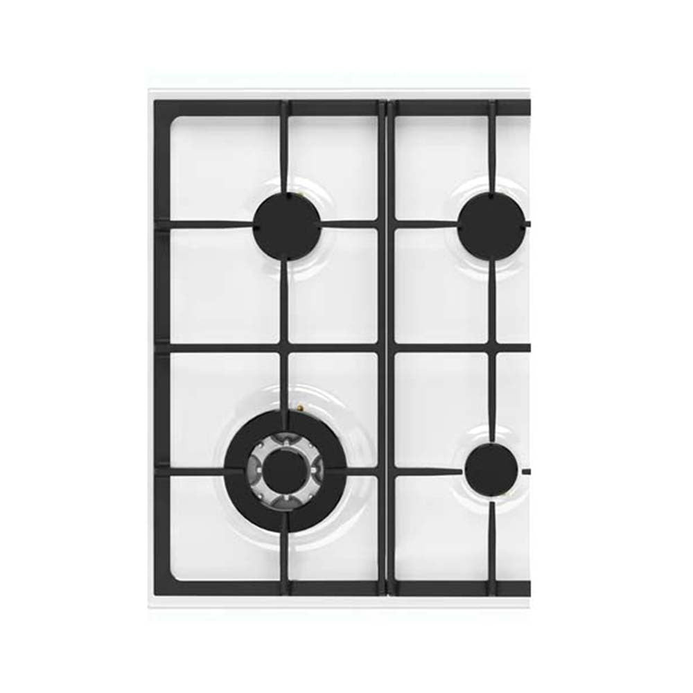 Chef 60cm 4 Burner Gas Cooktop White CHG644WC, Top view 2