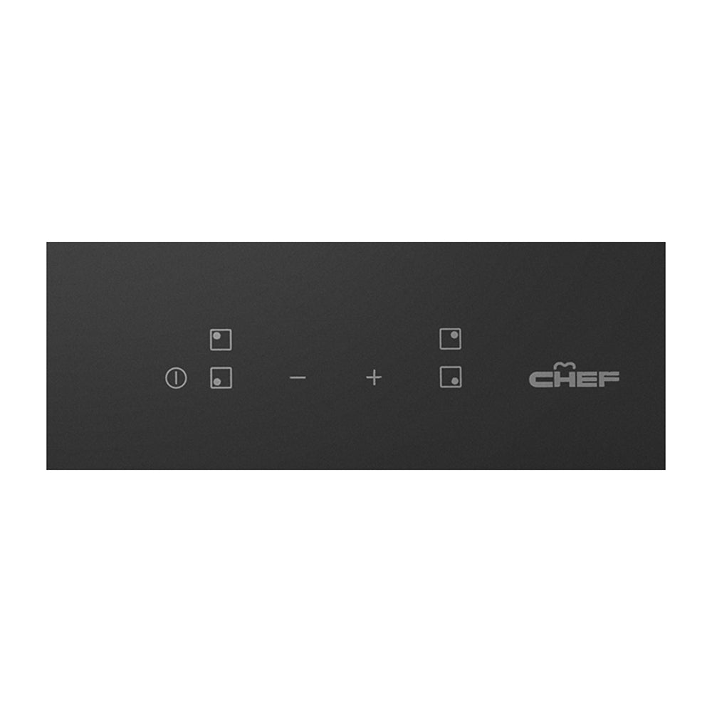 Chef CHI643BA 60cm Black Boosted Induction Cooktop, Control panel view