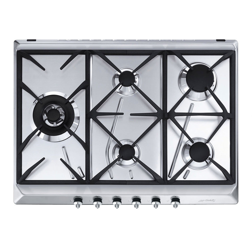 Smeg CIR575XS5 Natural Gas Cooktop, Top view