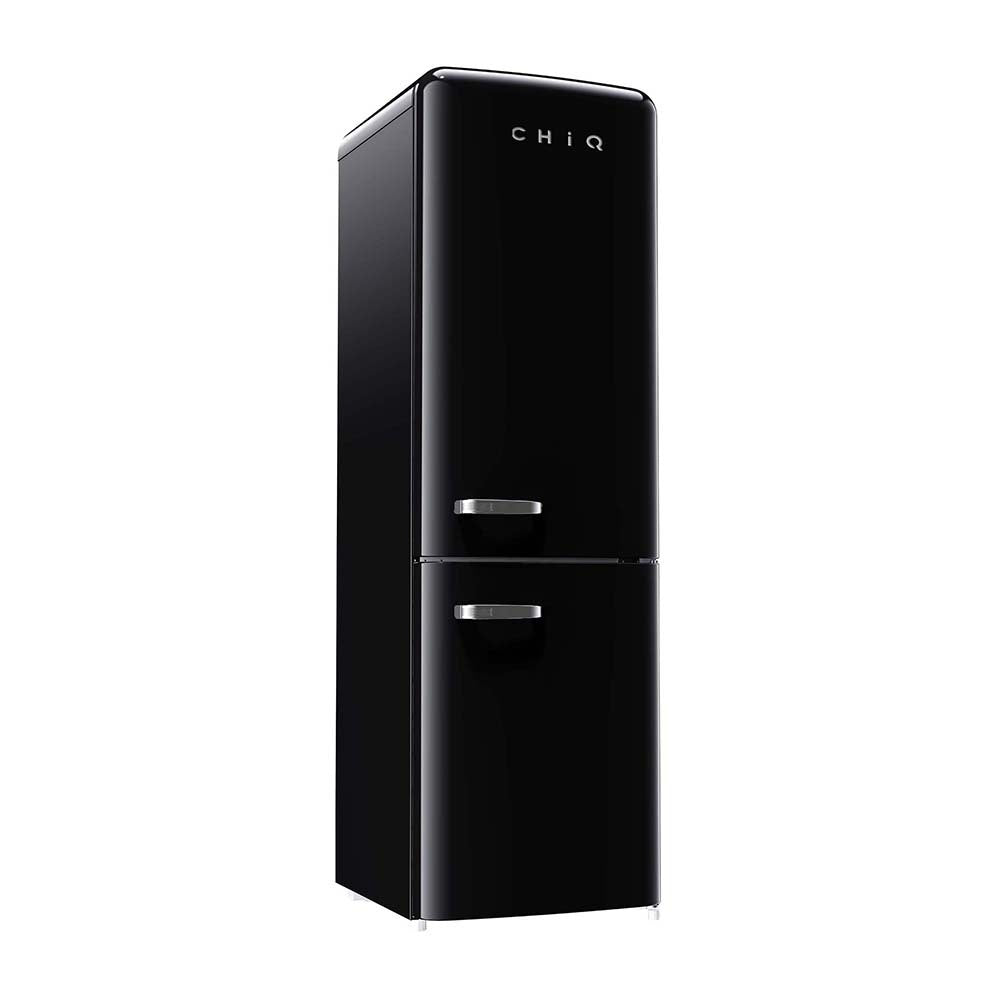 CHiQ 231L Bottom Mount Fridge Black CRBM229NB, Front right view