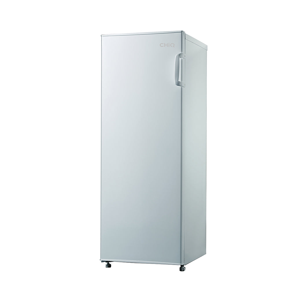 CHiQ CSF185W 185L Upright Freezer, Front left view