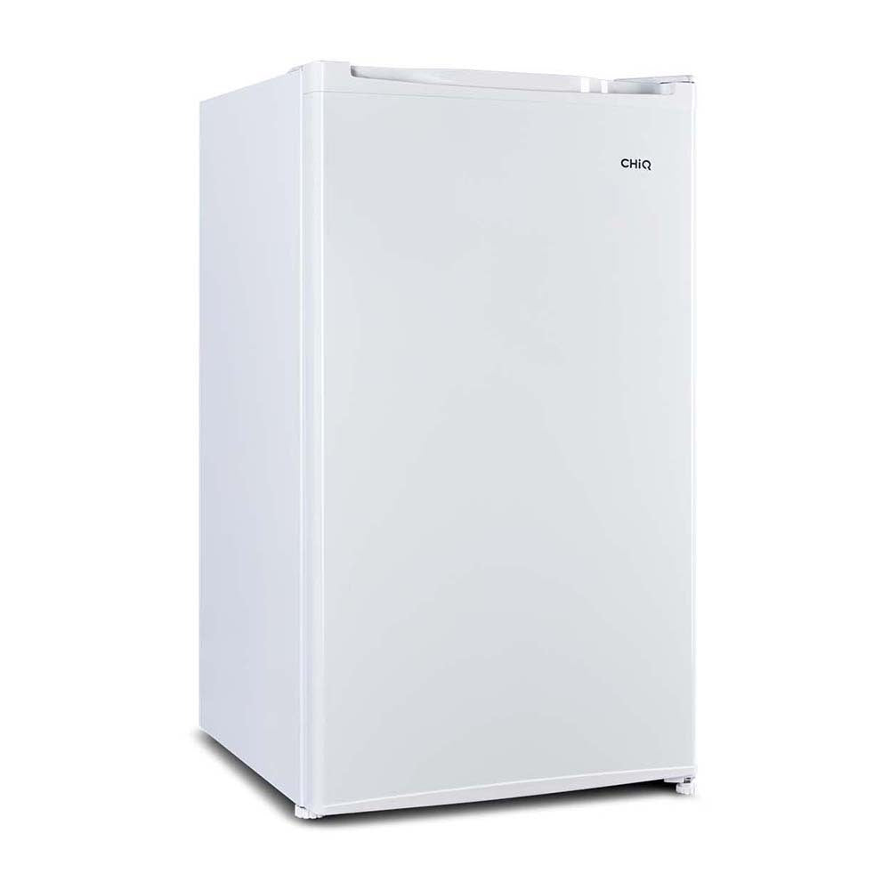 CHiQ CSR090DW 90L Bar Fridge White, Front right view 