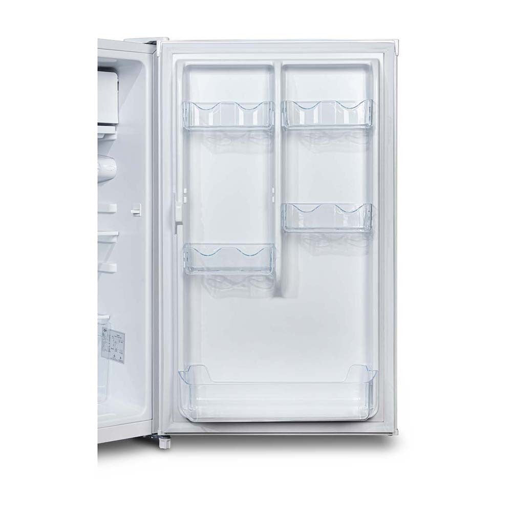 CHiQ CSR125DW 125L Bar Fridge White, Door shelf view 