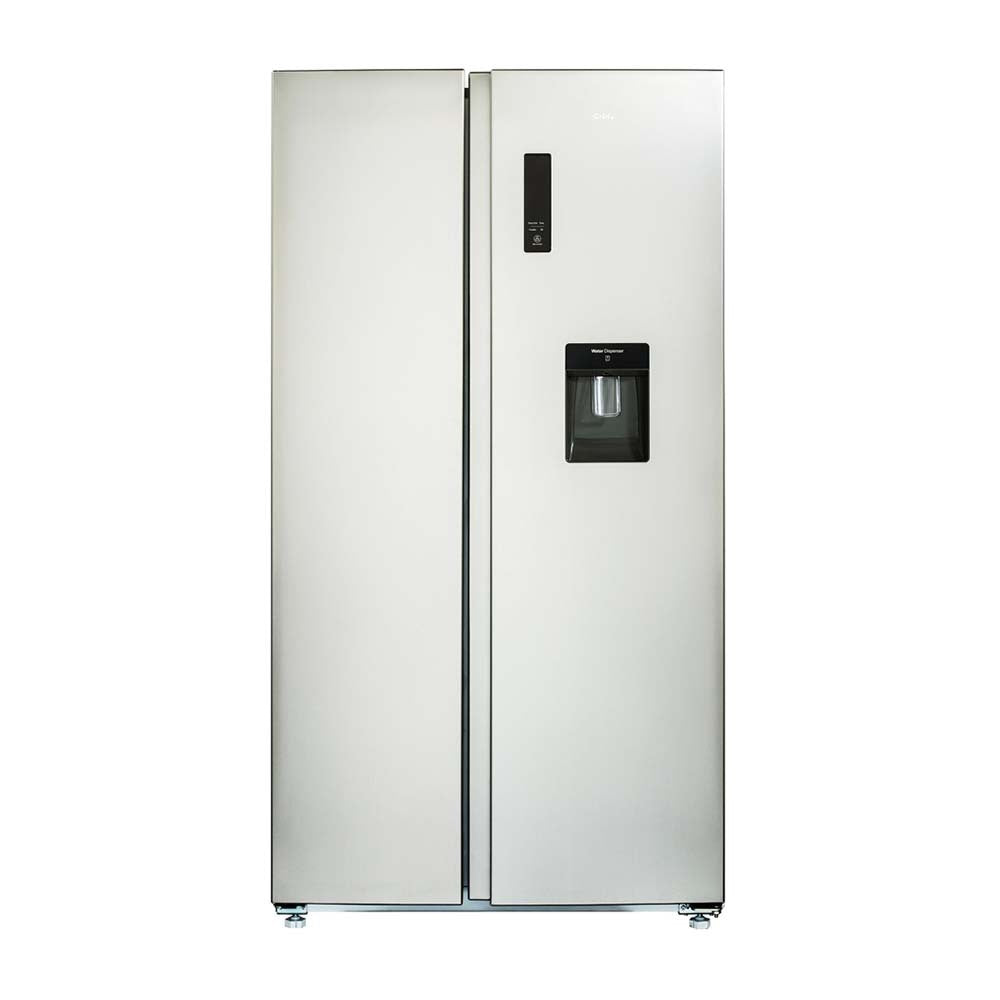 CHiQ CSS557NSD 559L Side By Side Fridge Stainless Steel