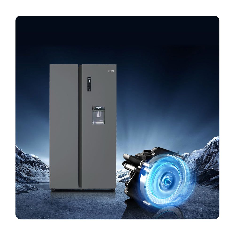 CHiQ CSS600BD 602L Side by Side Refrigerator