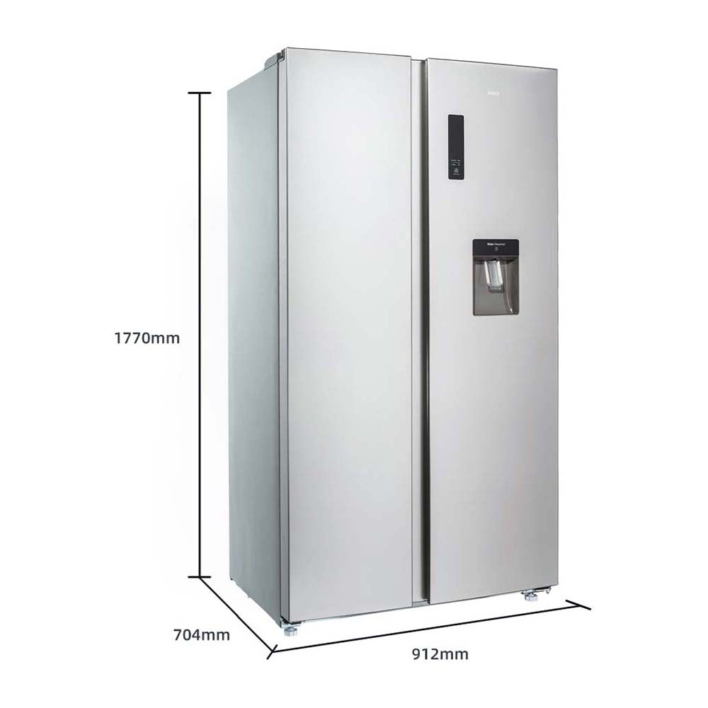 CHiQ 602L Side By Side Fridge CSS601SD, Dimensions