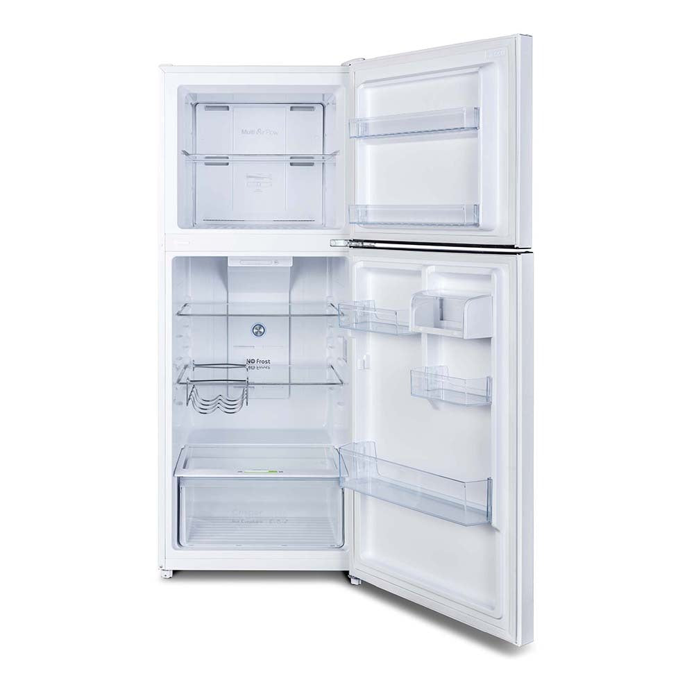 CHiQ 297L Top Mount Fridge White CTM297NW3, Front view with doors open 2