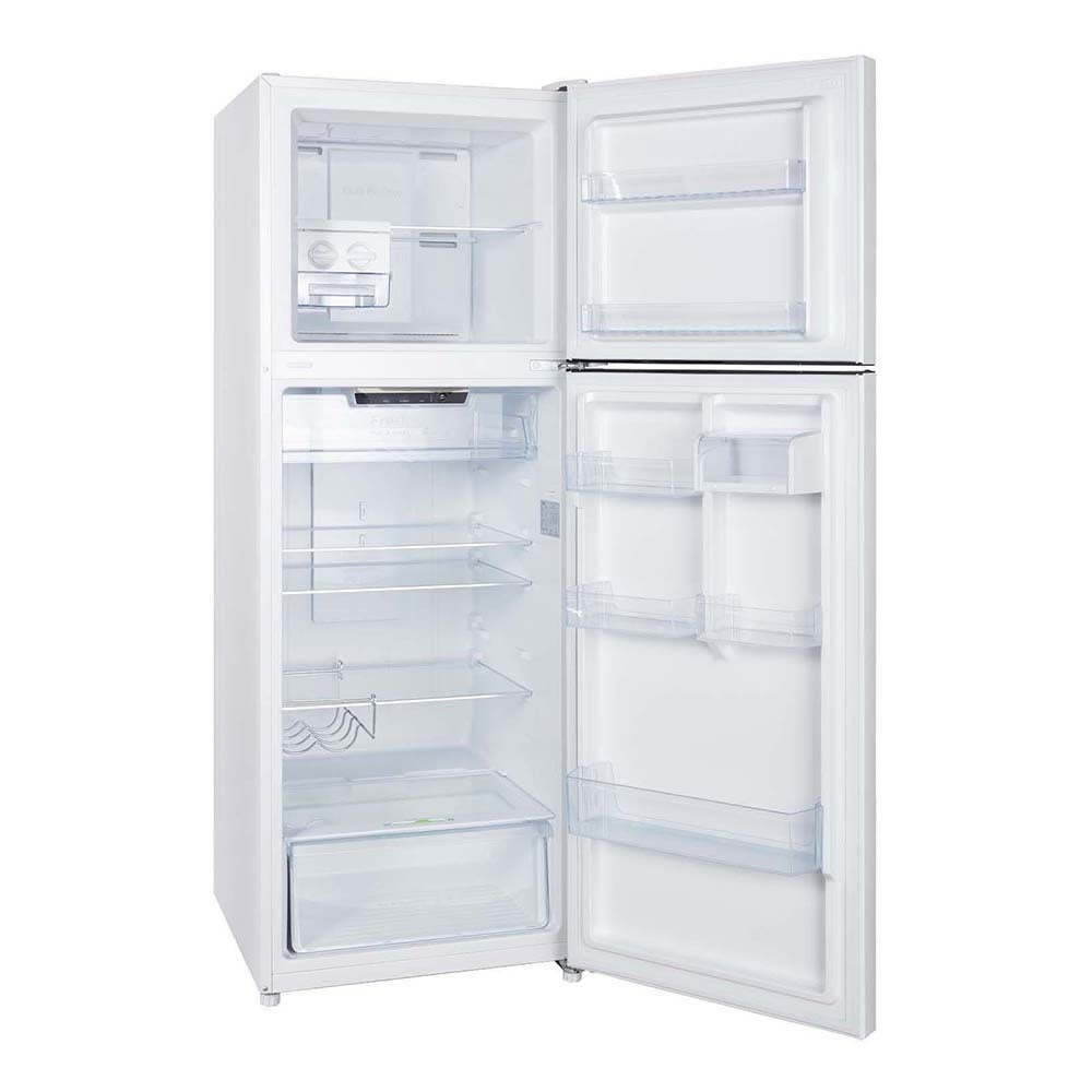 CHiQ 348L Top Mount Fridge White CTM348NW5E, Front right view with doors open