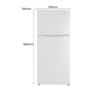 CHiQ 410L Top Mount Fridge White CTM410NW, Dimensions