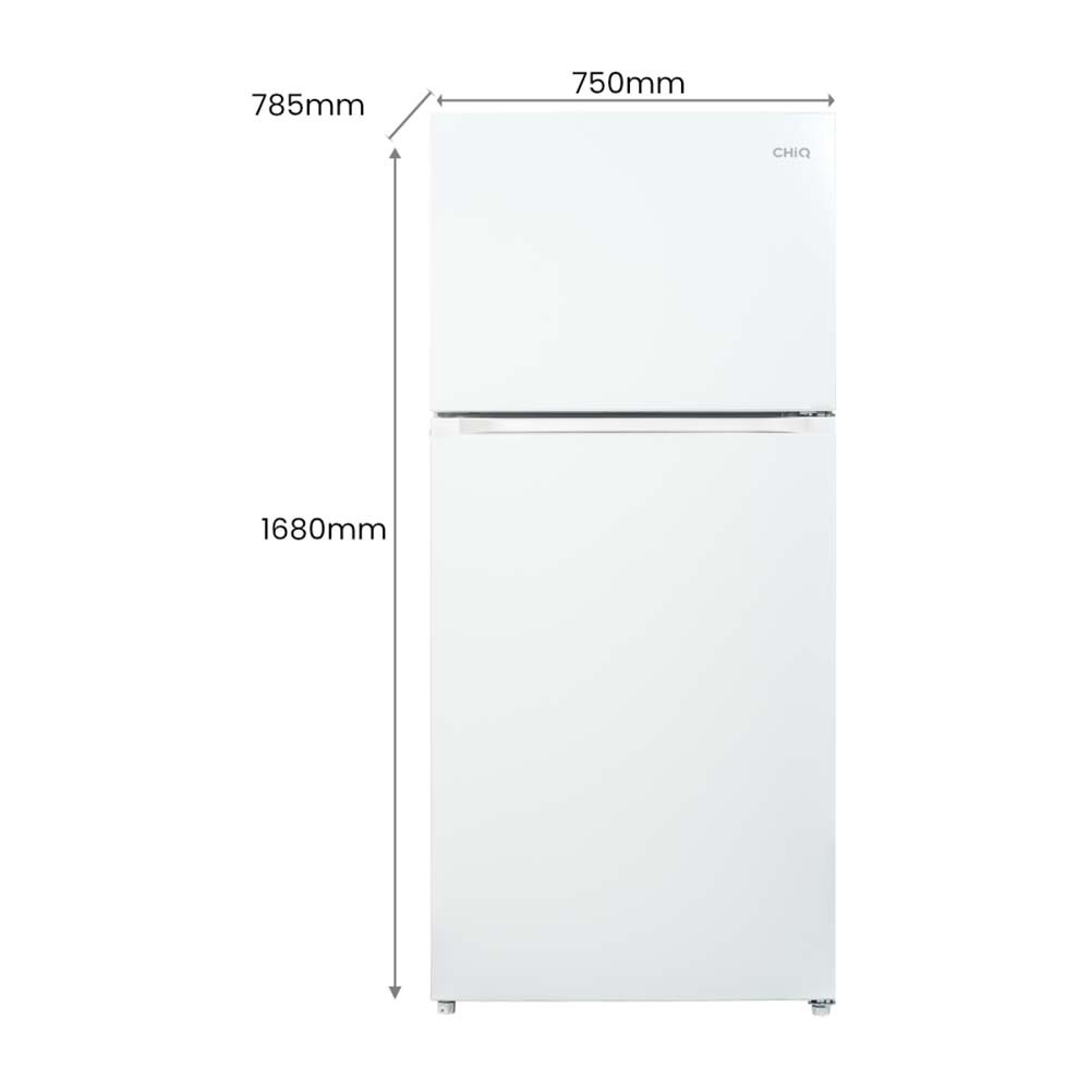 CHiQ 515L Top Mount Fridge White CTM515NW, Dimensions