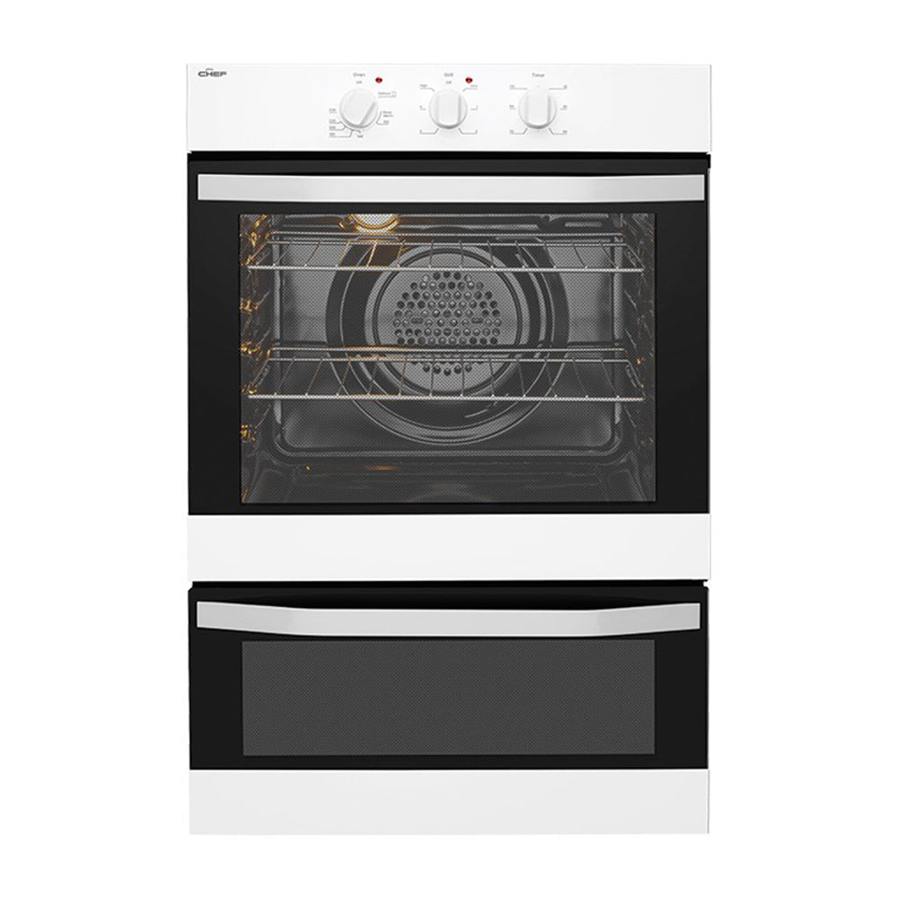 Chef CVE662WA 60cm Electric Wall Built-In Double Oven